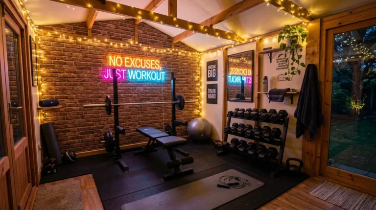 Budget Faux Brick Walls for Your Home Gym Shed