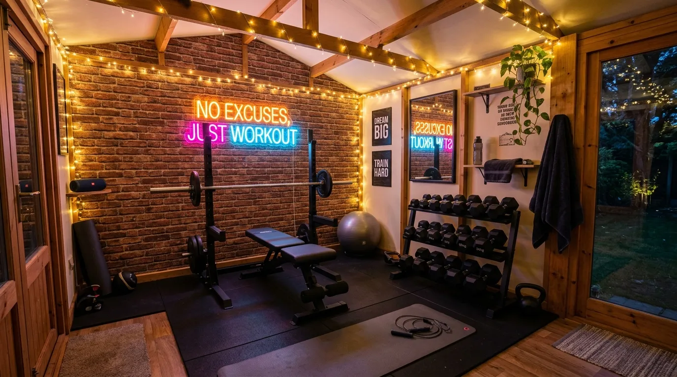 Budget Faux Brick Walls for Your Home Gym Shed