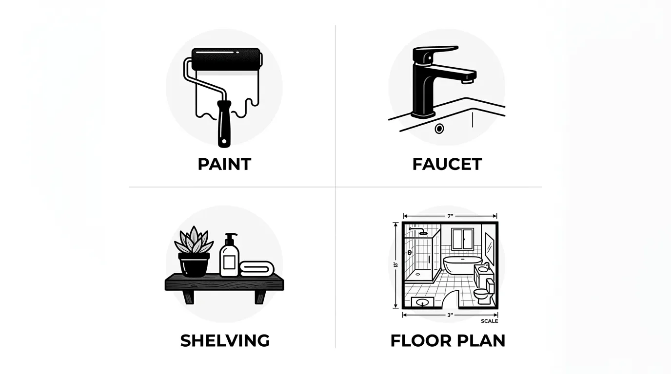 Classic Meets Modern: Black & White Bathroom Refresh Ideas
