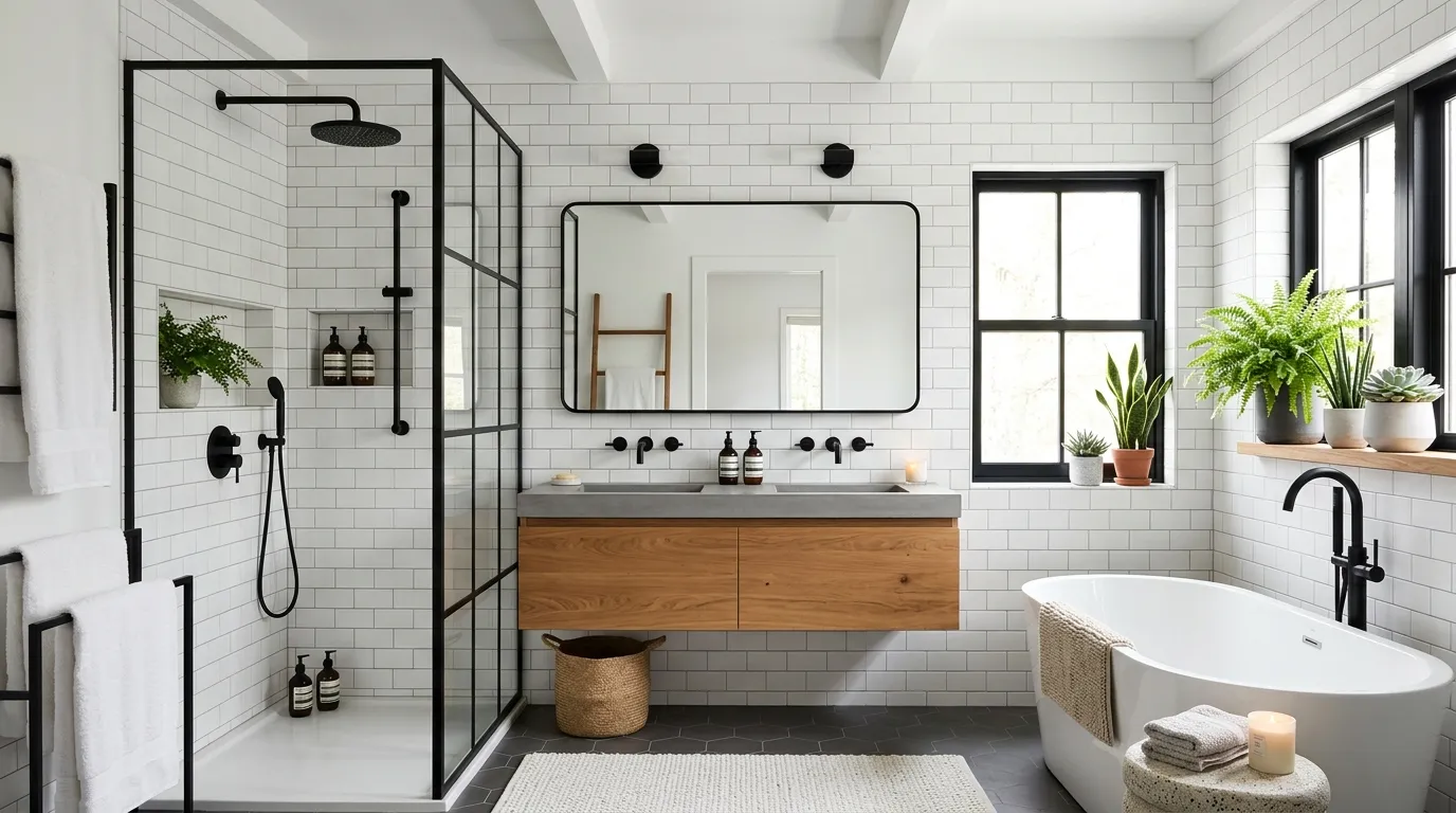Classic Meets Modern: Black & White Bathroom Refresh Ideas