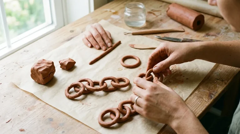 DIY Air-Dry Clay Decorative Chain That Looks Seriously Expensive