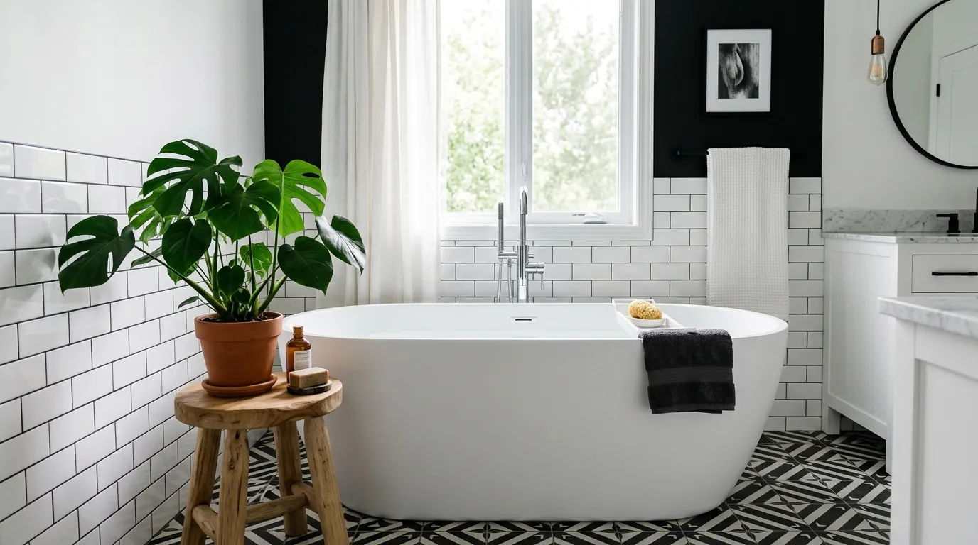 Classic Meets Modern: Black & White Bathroom Refresh Ideas