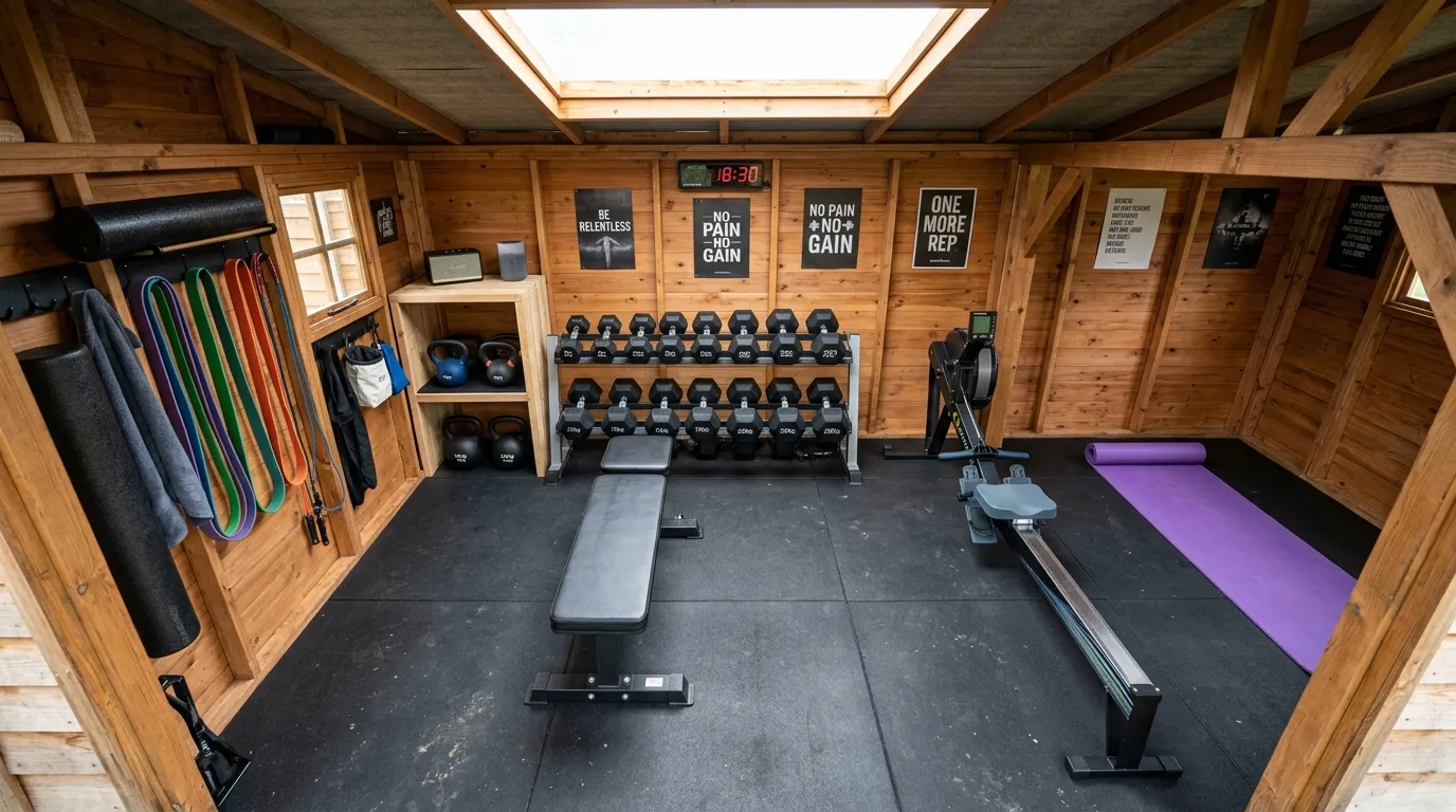 Home Gym Design Ideas + Workout Shed Renovation Guide