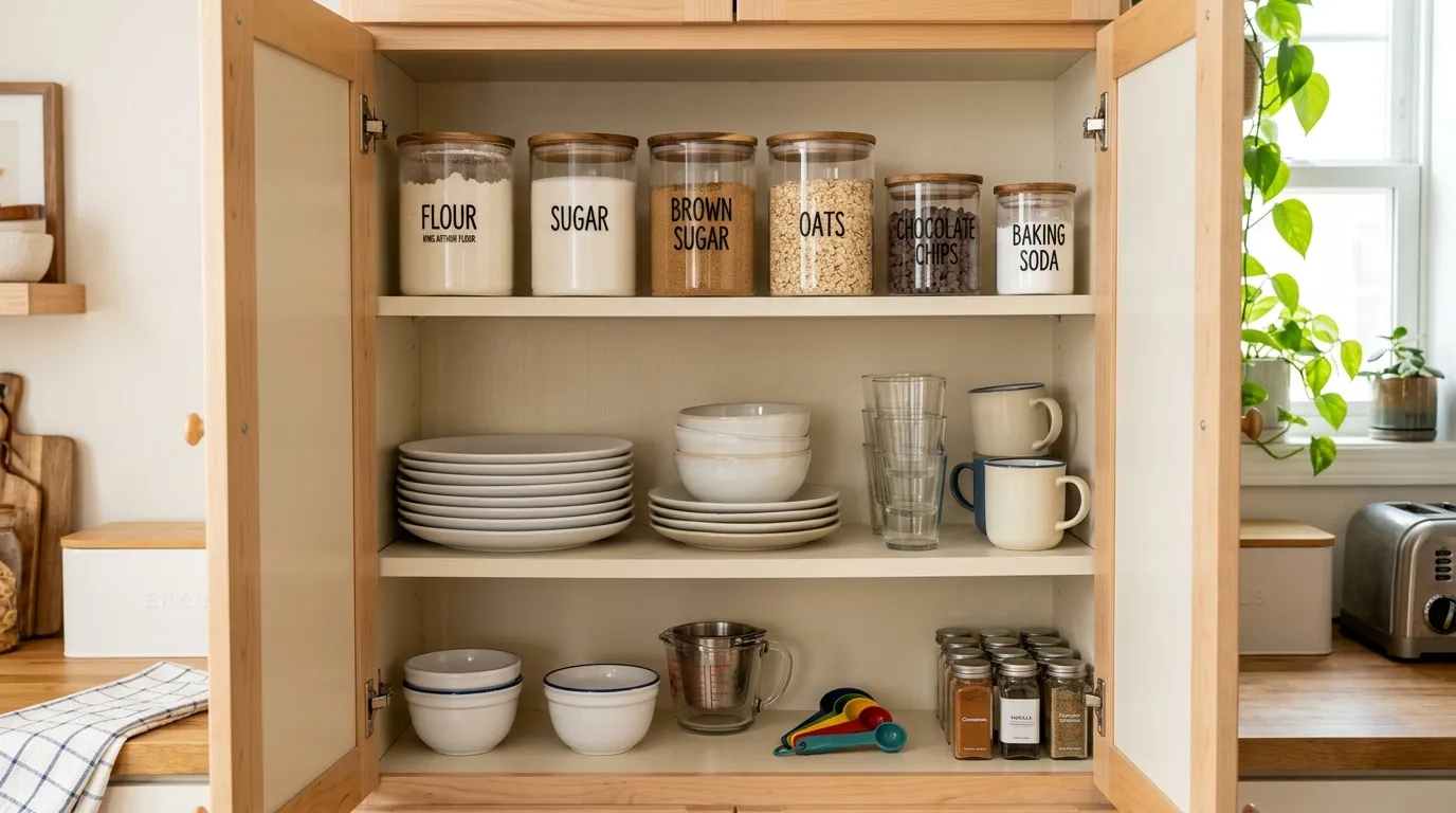 How We Completely Organized Our Kitchen (Step-by-Step)