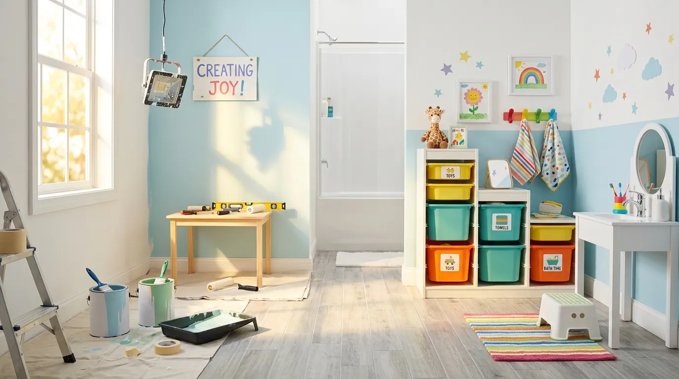 Kids Bathroom Makeover & Organization: A Parent's Guide