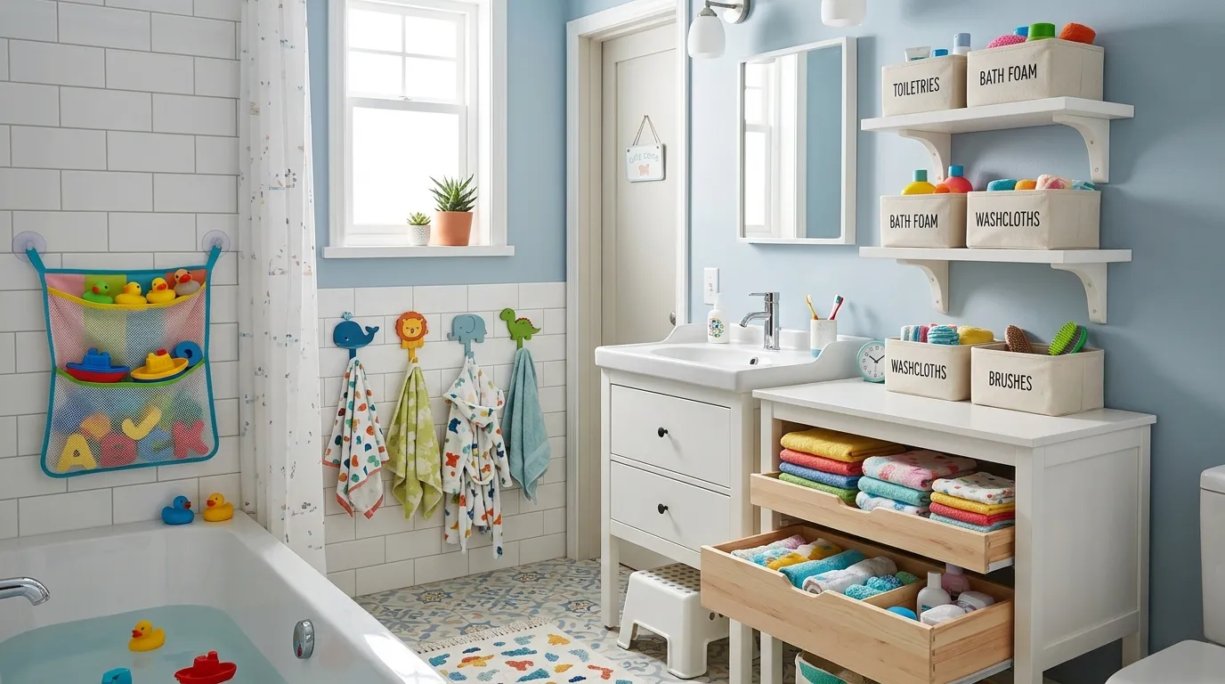Kids Bathroom Makeover & Organization: A Parent's Guide