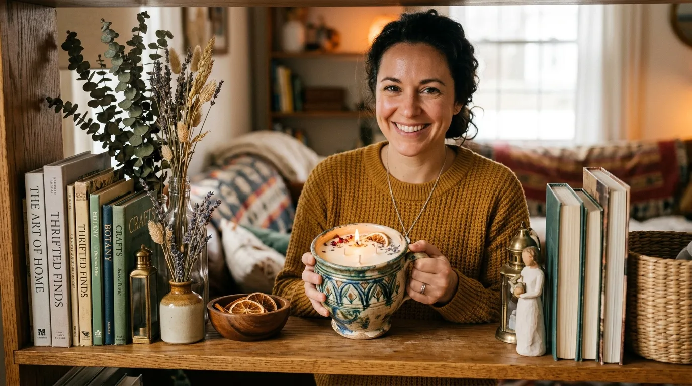 Luxury DIY Candles From Thrift Store Finds