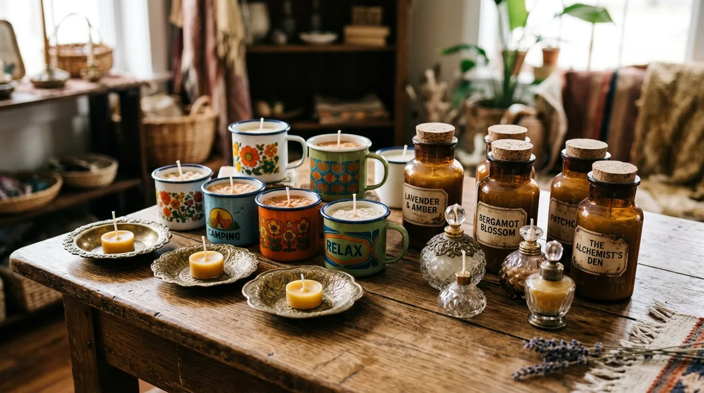 Luxury DIY Candles From Thrift Store Finds