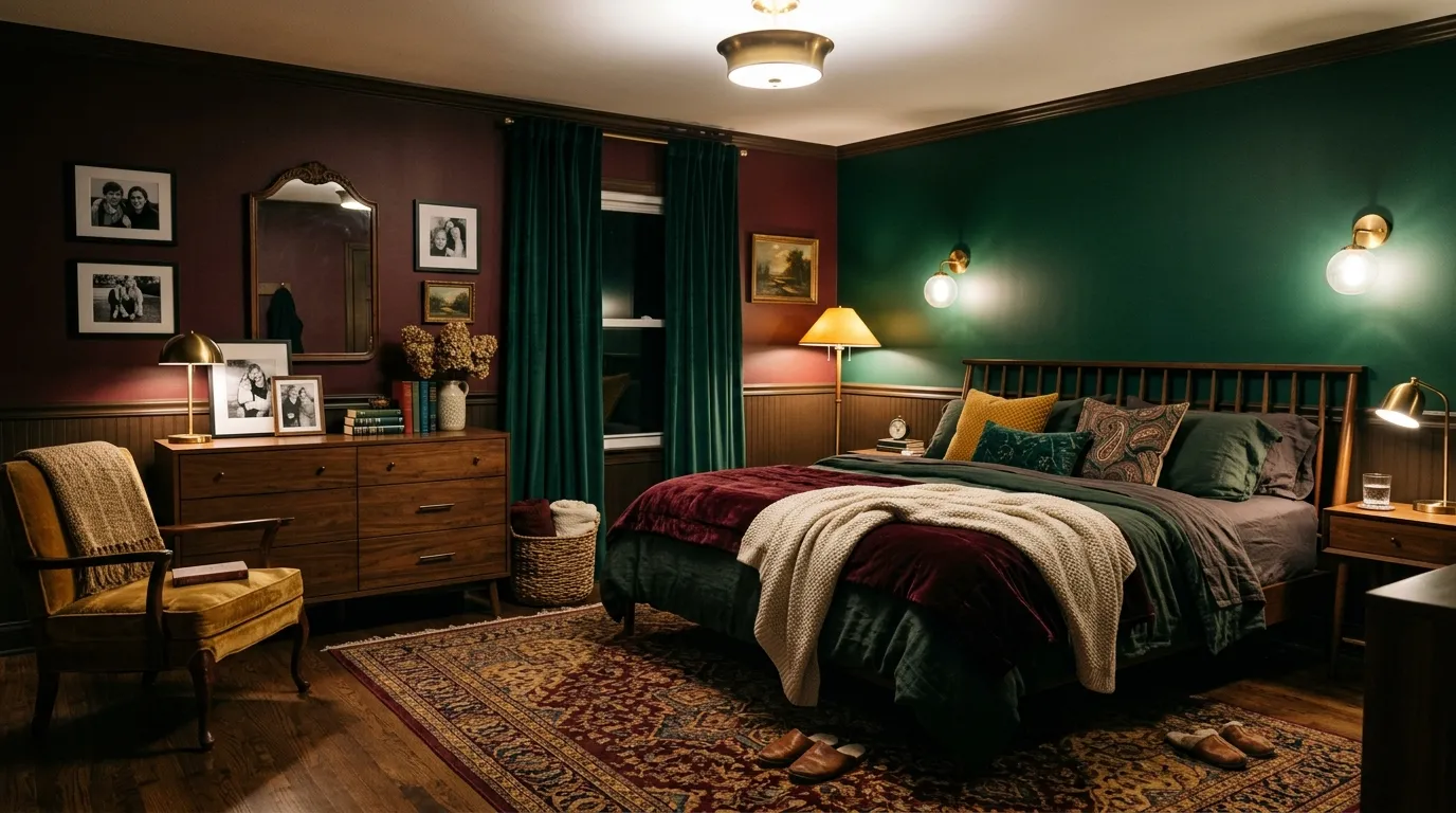 Moody Modern Vintage Bedroom Transformation Guide