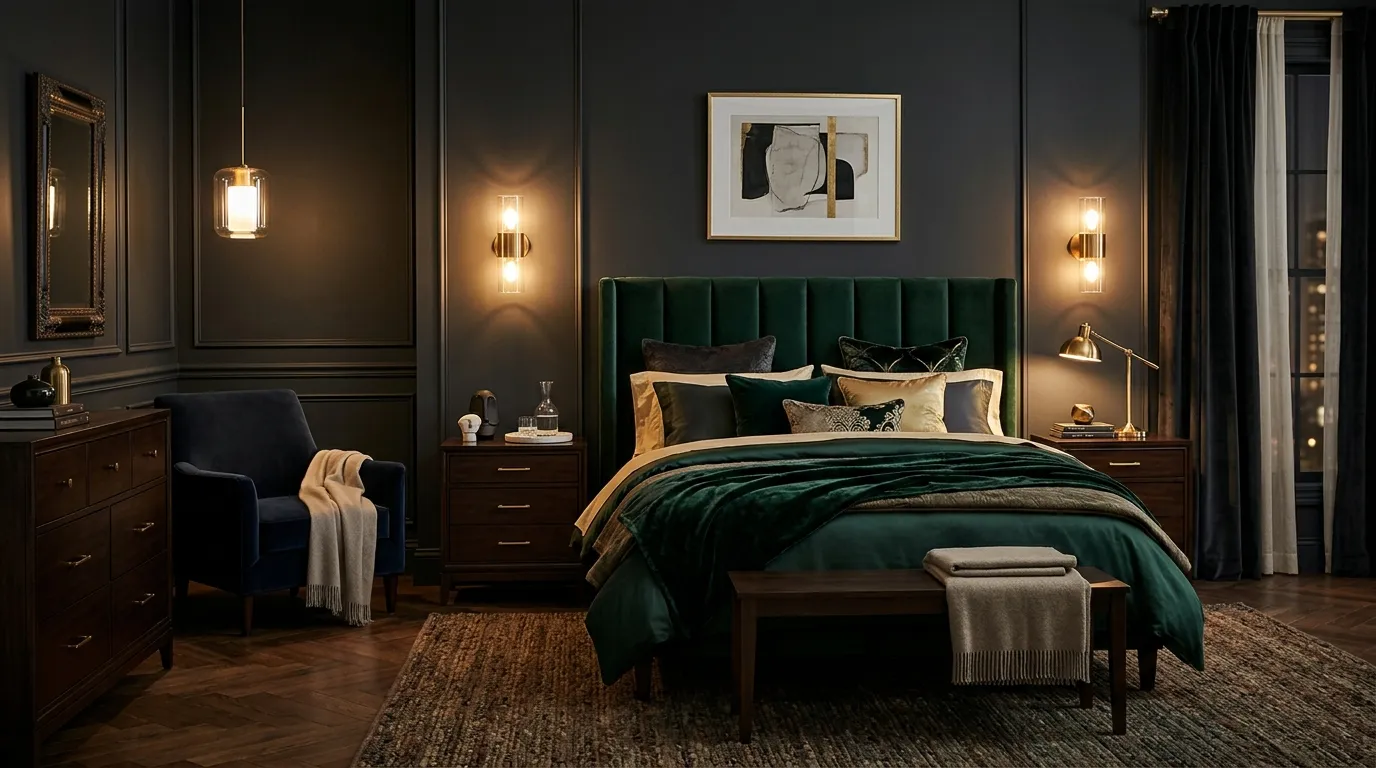 Moody Modern Vintage Bedroom Transformation Guide