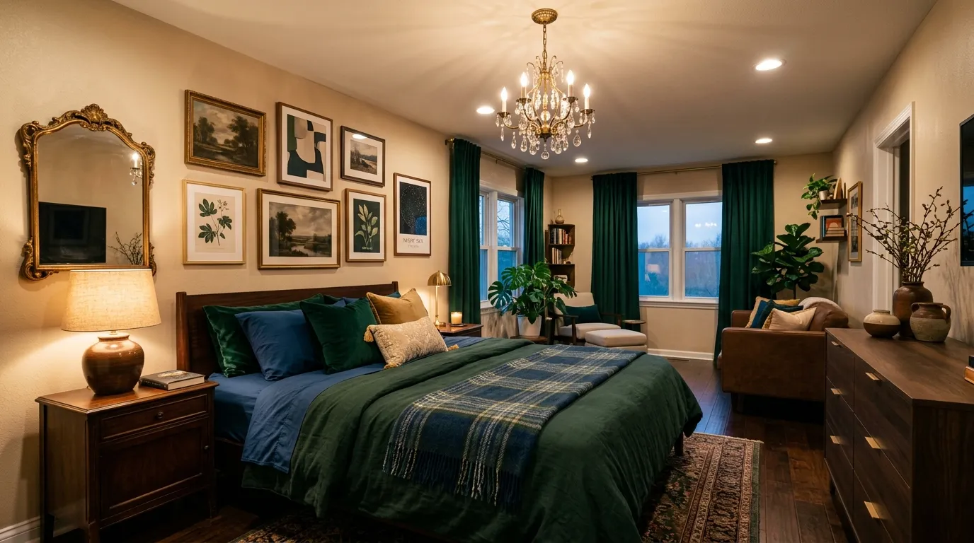 Moody Modern Vintage Bedroom Transformation Guide