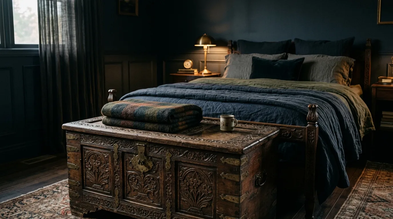 Moody Modern Vintage Bedroom Transformation Guide