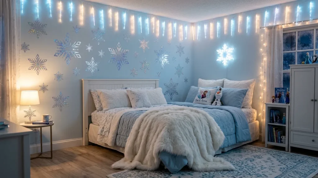 10 Frozen Ice Blue Princess Bedroom Ideas