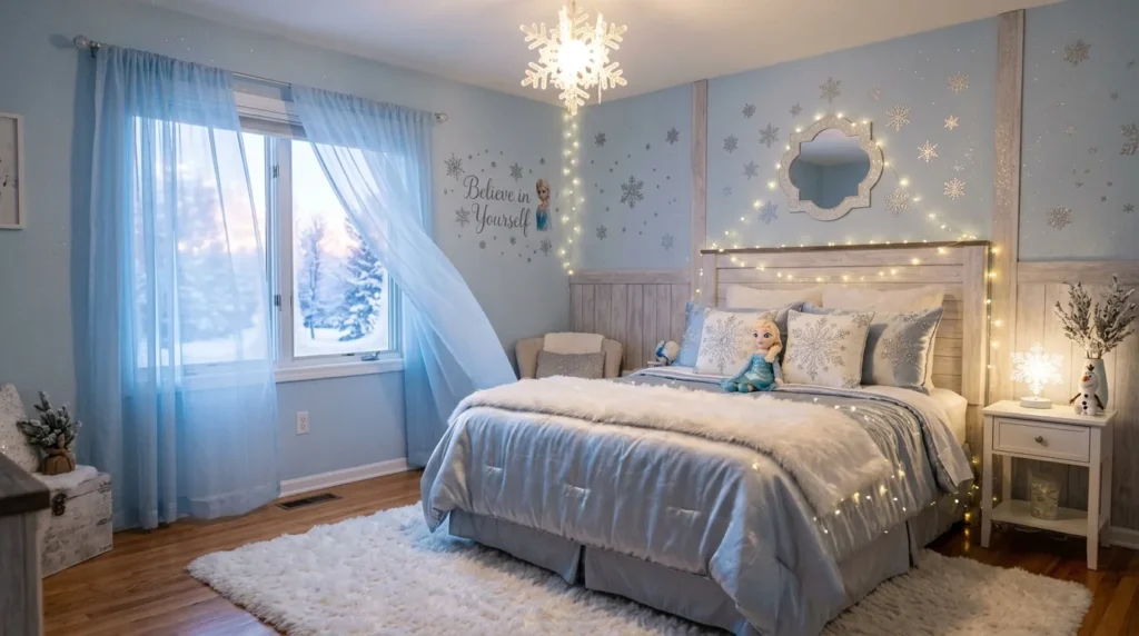 10 Frozen Ice Blue Princess Bedroom Ideas