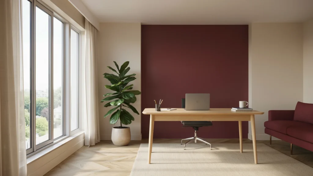A minimalist home office