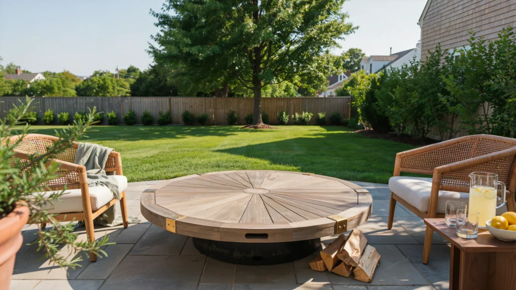 Add a Wood-Plank Fire Pit Cover