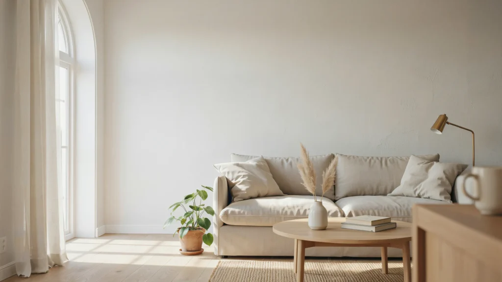 Anchor the Room With a Neutral Base