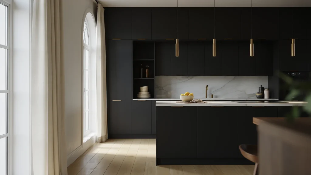 Bold Charcoal and Black