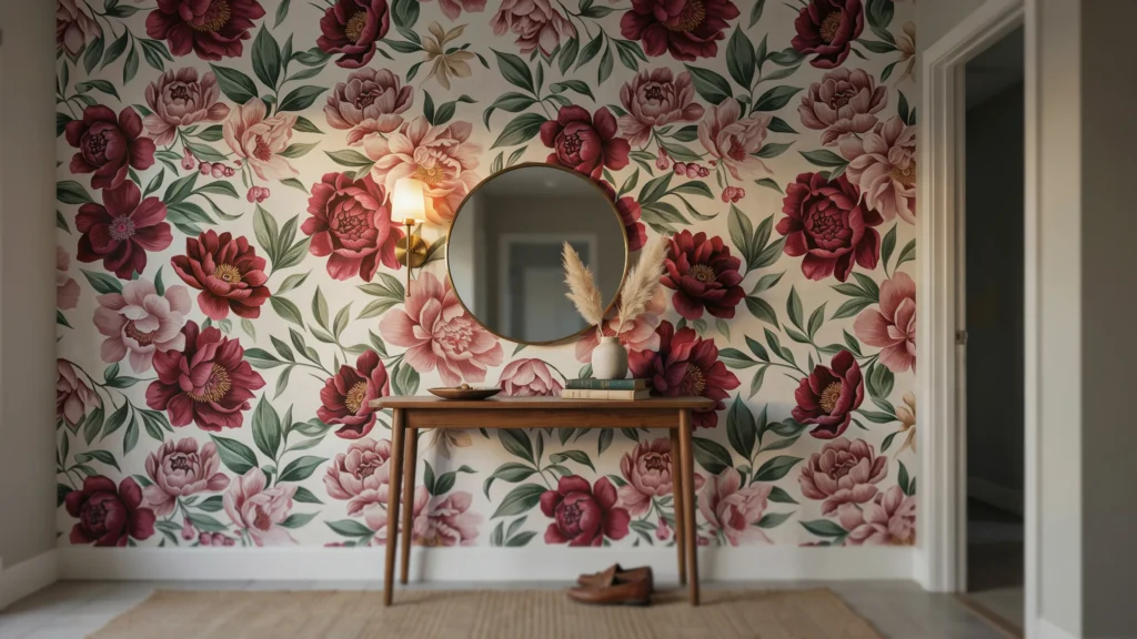 Bold Wallpaper as a Focal Point
