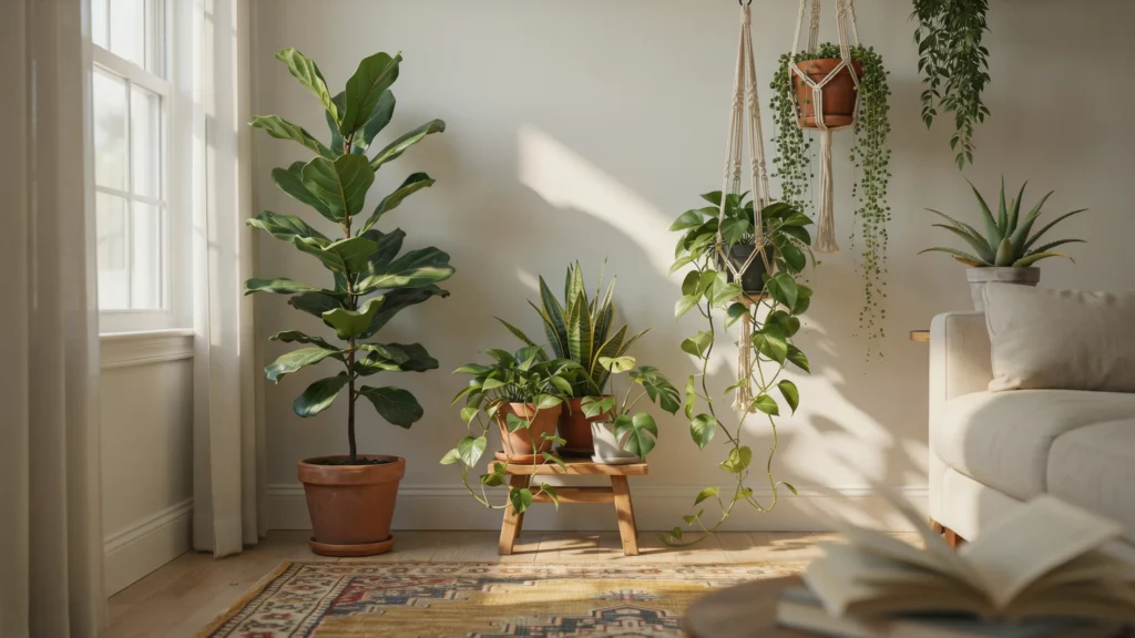 Bring in Potted and Hanging Plants
