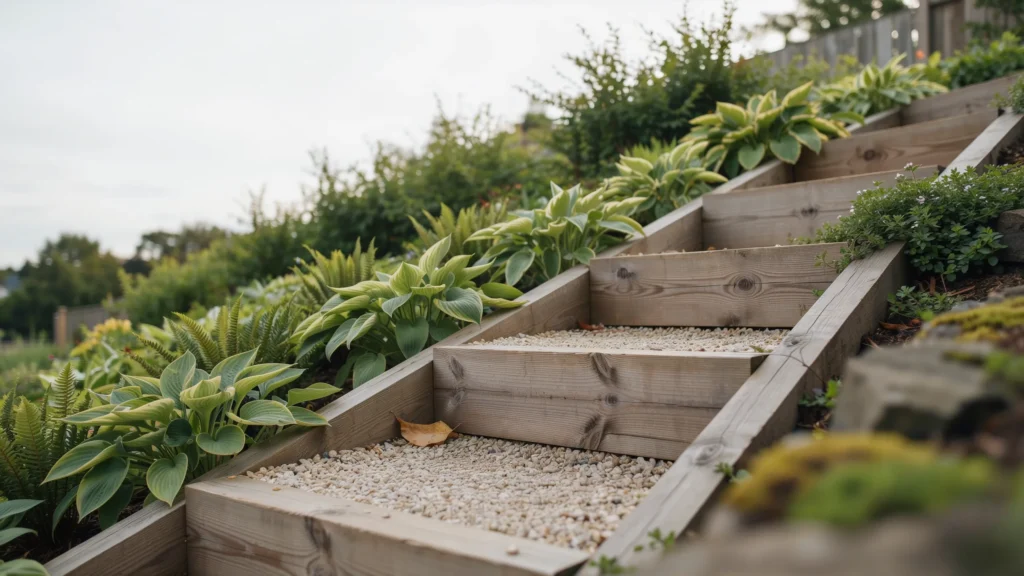 Build Sloped Backyard Stairs
