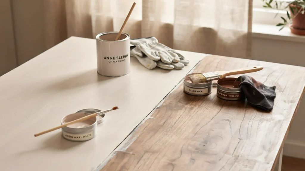Chalk Paint and Wax Driftwood Finish
