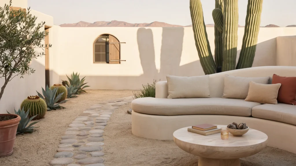 Craft a Stucco Outdoor Sofa