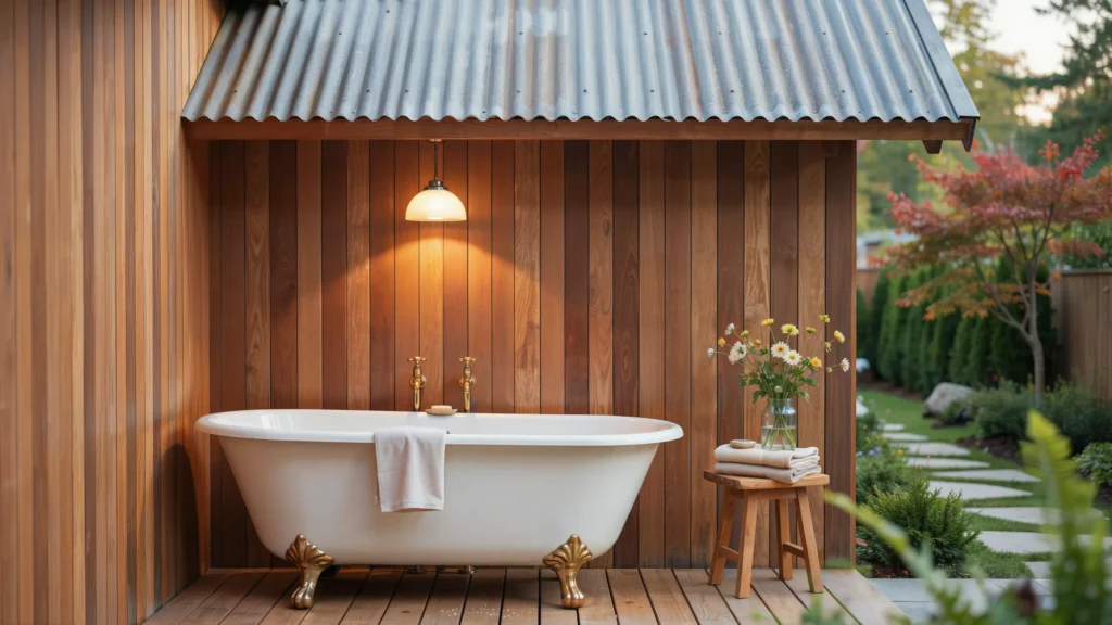Create a Vintage Outdoor Bath