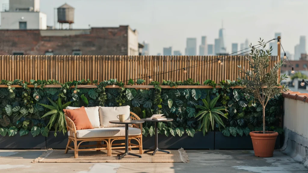 Design a Faux Green Privacy Wall