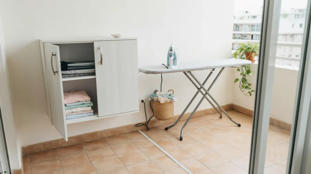 Fold-Up Ironing Station Cabinet