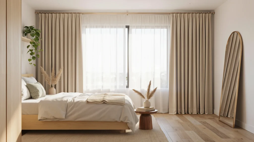 Hang Curtains Floor-to-Ceiling for Added Height