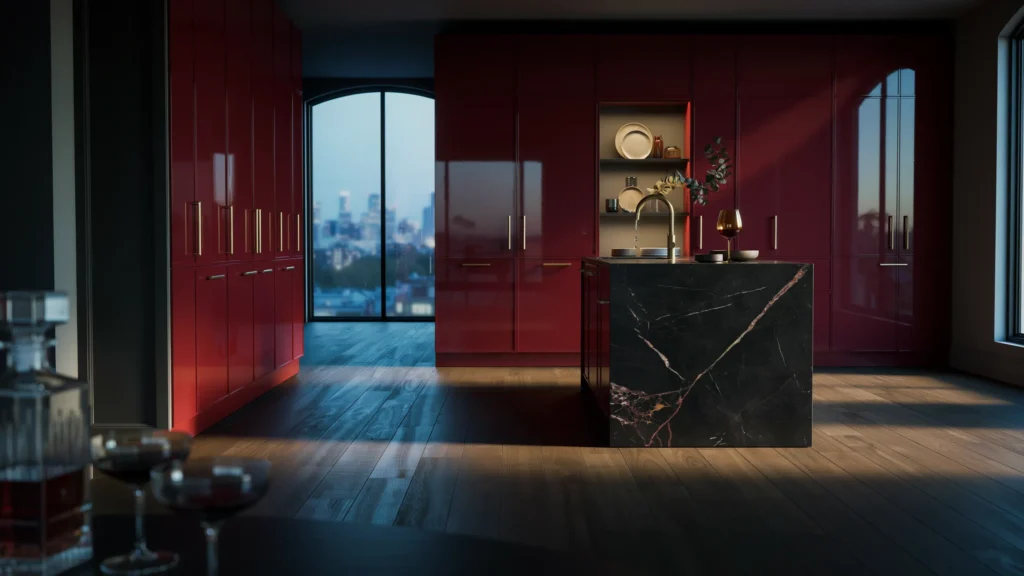 High-Gloss Maroon