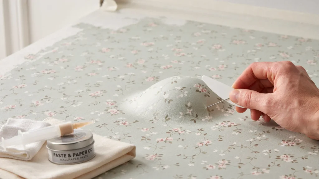 How do you fix stubborn bubbles and wrinkles