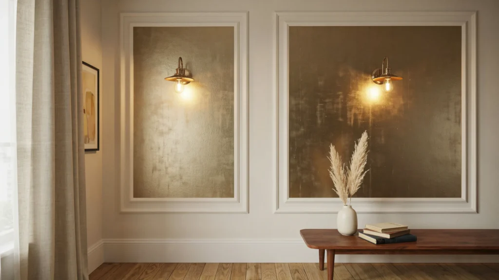 How do you highlight architectural features with wallpaper