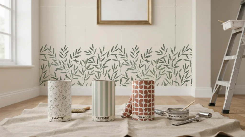 How do you select the right wallpaper and adhesive