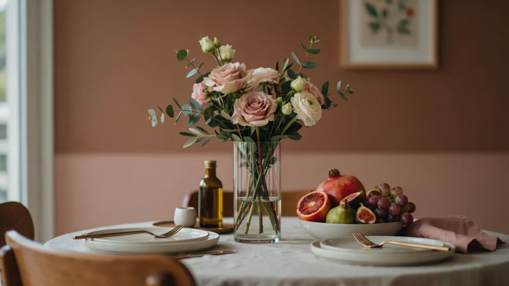 Pair Fruit With Fresh Flowers
