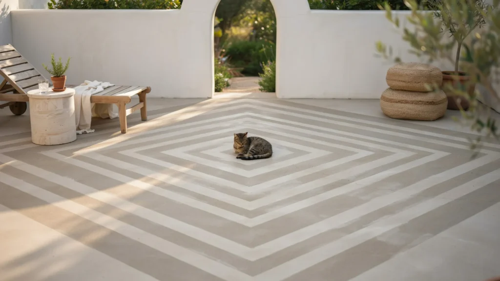 Stencil a Decorative Patio Pattern