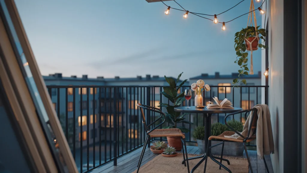 Transform the Balcony Into an Outdoor Living Room