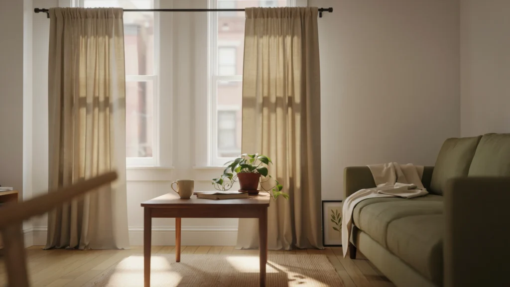 Try Ceiling-Height Curtains