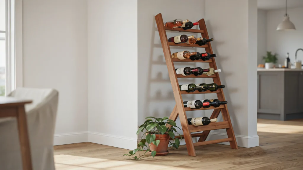 Vertical Ladder Wine Rack