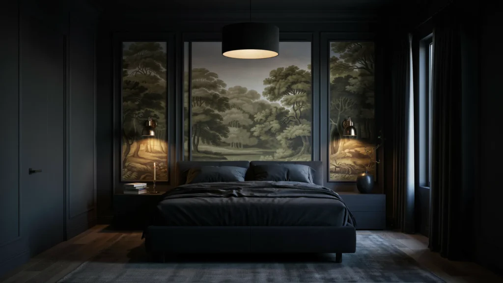 What are the best ways to combine wallpaper with paint colors