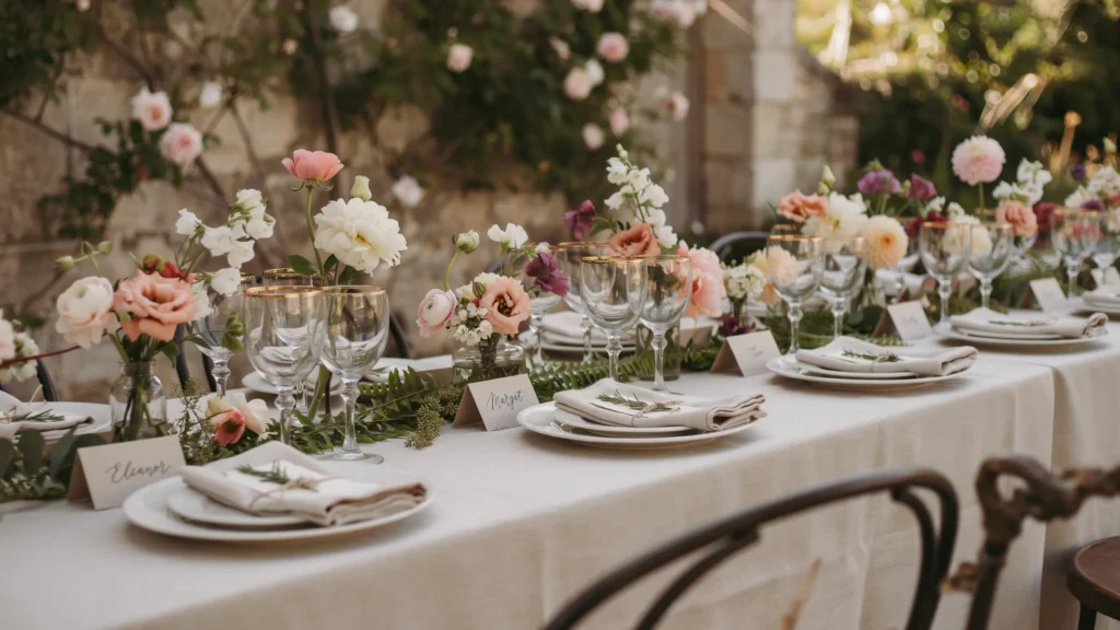 Add Floral Place Cards