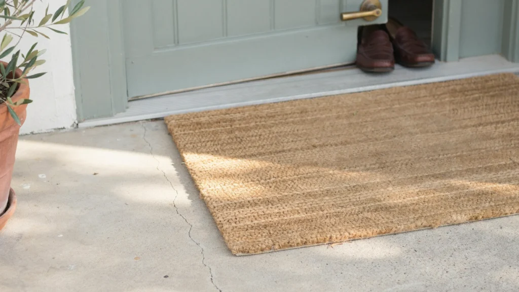 Add a Textured Welcome Mat, Not a Printed One