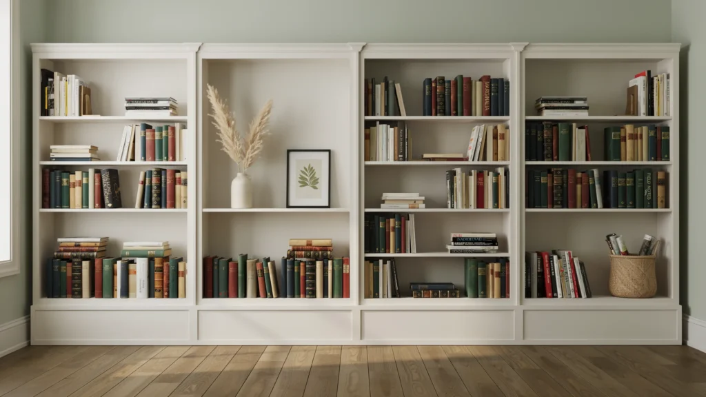 Budget-Friendly Built-In Bookcase Hack