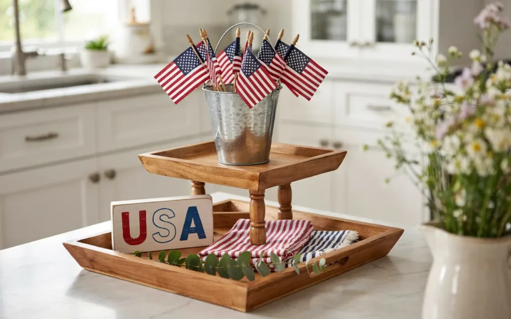 Classic Farmhouse Red, White, and Blue
