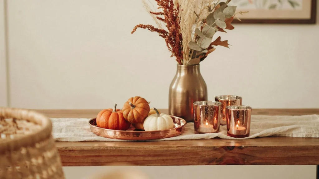 Copper or Bronze Metallic Accents