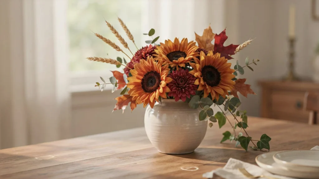 Faux Sunflowers or Autumn Florals