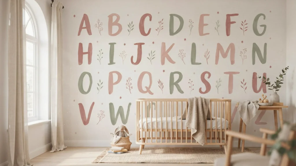 Hand-Illustrated Alphabet or Number Print