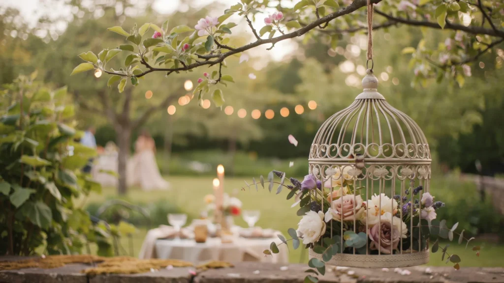 Hang Floral Birdcages