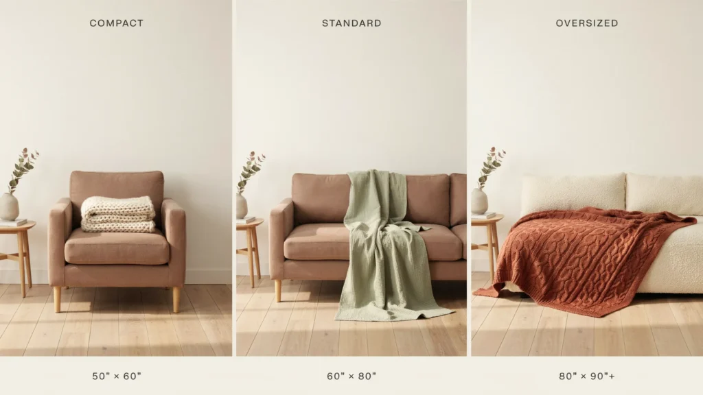 How to Choose the Right Throw Blanket Size for Your Sofa